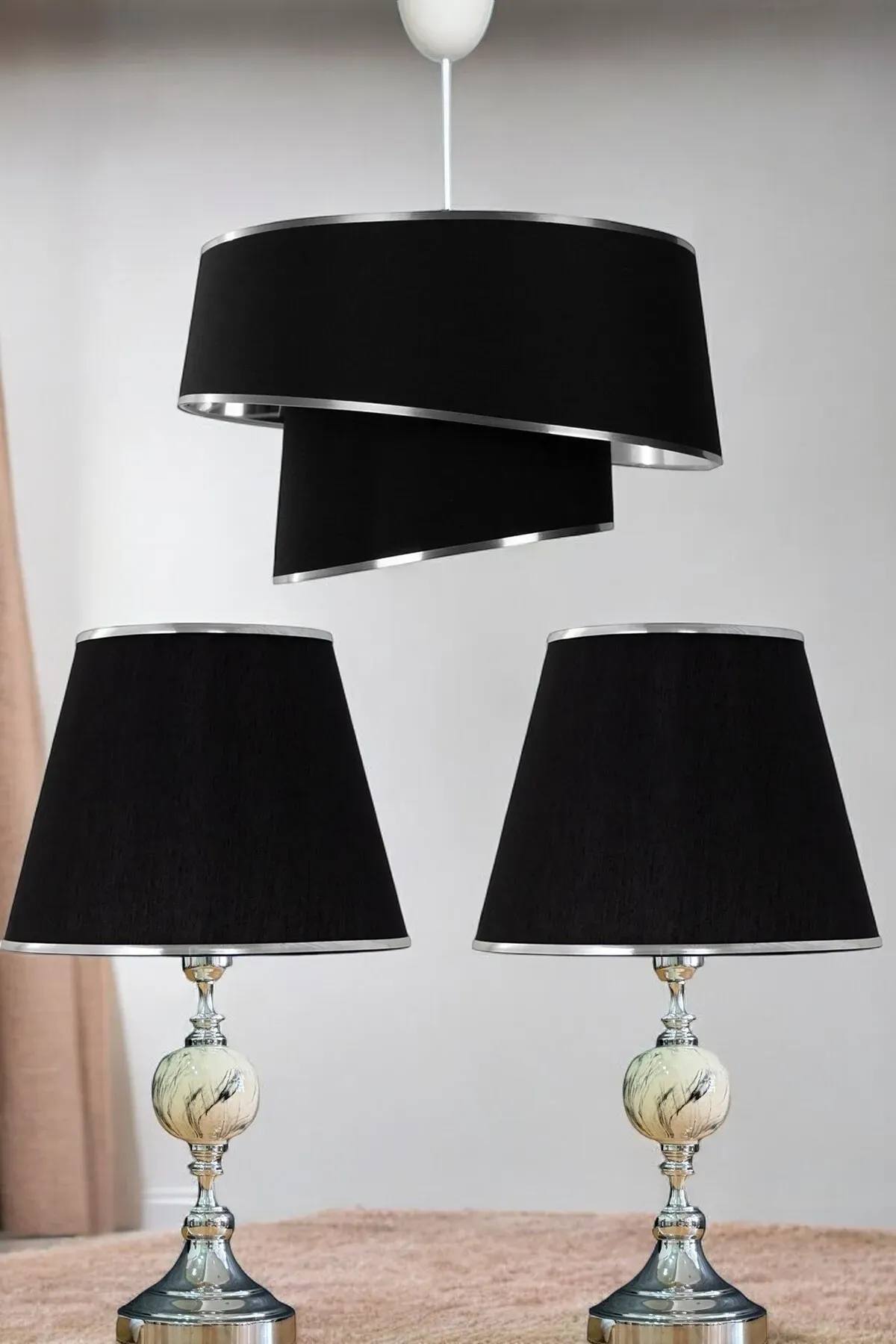 AVİZE,ABAJUR,MODERN,SARKIT,YATAK ODASI,ANDRİEL MODEL