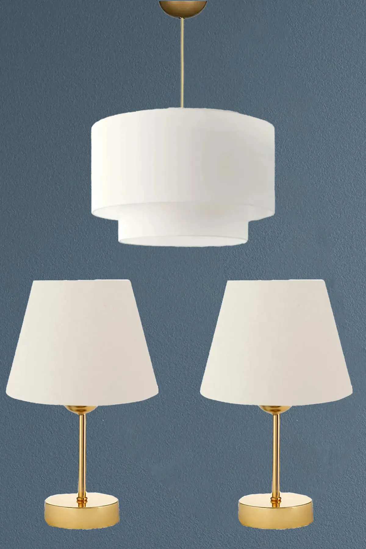 AVİZE,SARKIT,MODERN,ARELA MODEL ABAJUR,KOMİDİN SET
