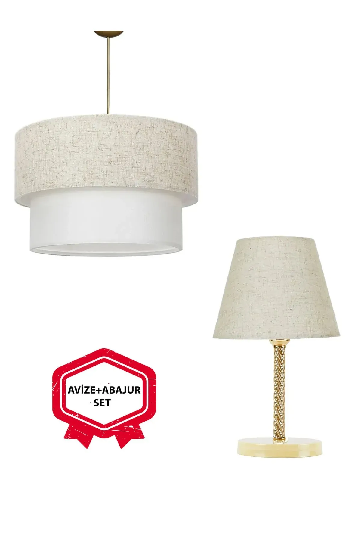 Abajur,avize,komidin Set Merlan Model