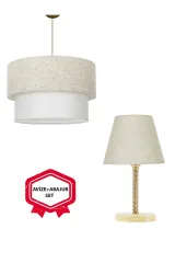 Abajur,avize,komidin Set Merlan Model