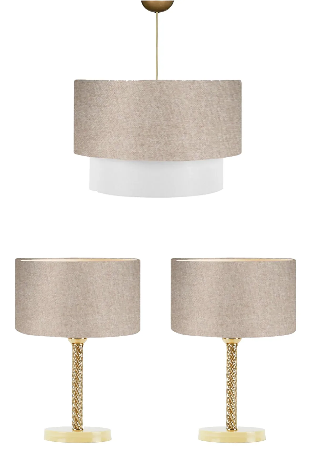 Avize,abajur,komidin Set Argento Model